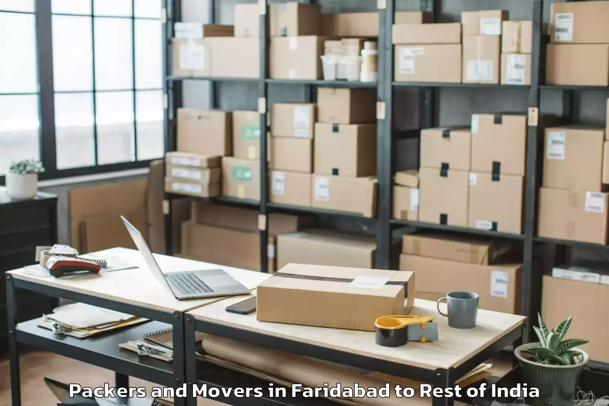 Top Faridabad to Charar I Sharief Packers And Movers Available